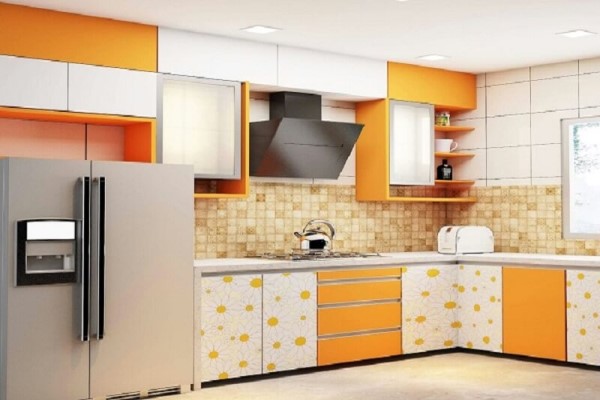 PVC Modular kitchen design in Noida