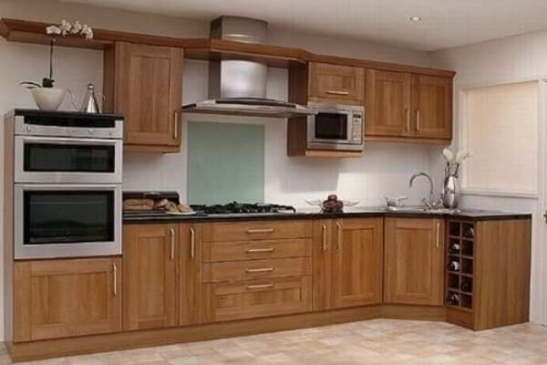 wooden modular kitchen in Delhi