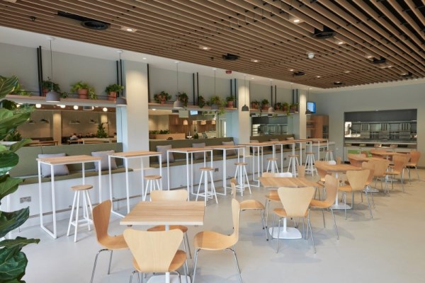 cafeteria interior in Delhi