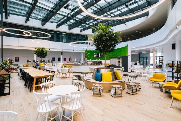 cafeteria interior in Noida